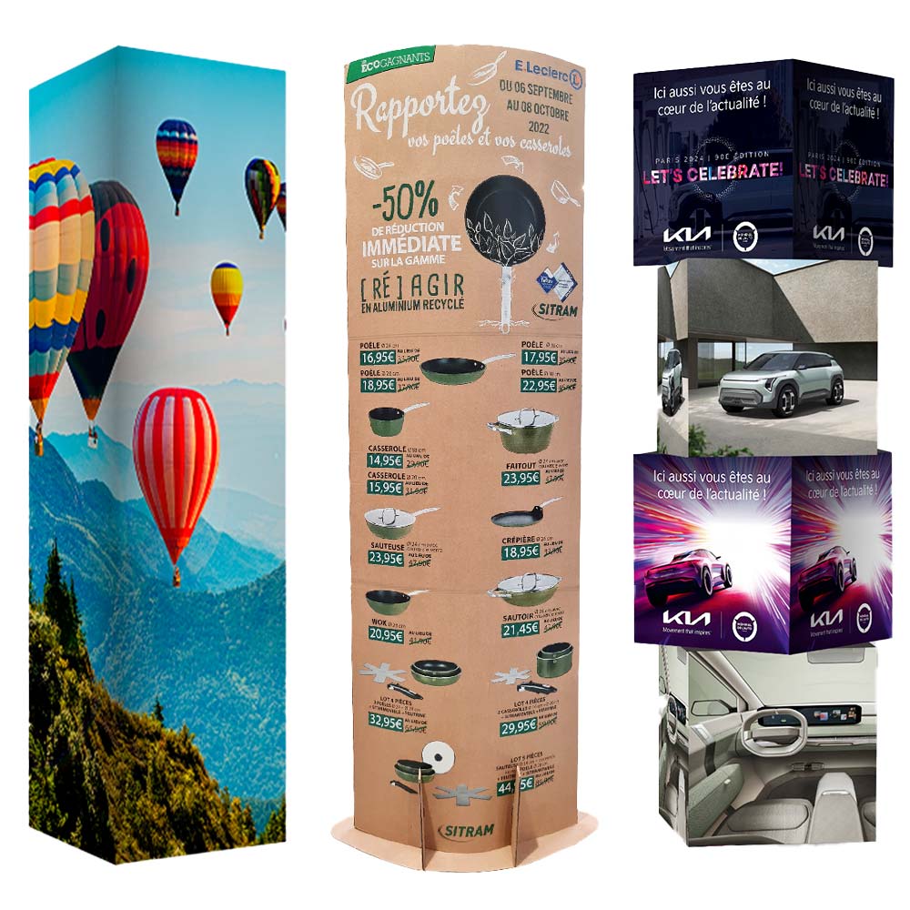 Sprint Solutions de communication - Totem carton